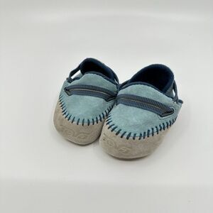 Teva‎ Booties Baby Small Blue Adjustable Soft Sole Suede Logan Slippers Camping